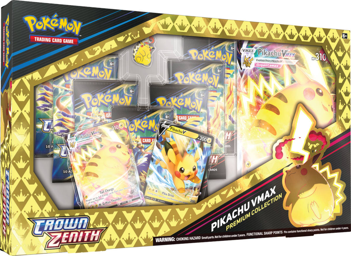 ADC Pokémon TCG: SWSH12.5 Crown Zenith Pikachu VMAX Premium Collection