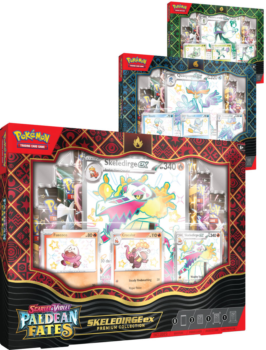 ADC Pokémon TCG SV4.5 Paldean Fates Premium Collection 8x booster s doplňky